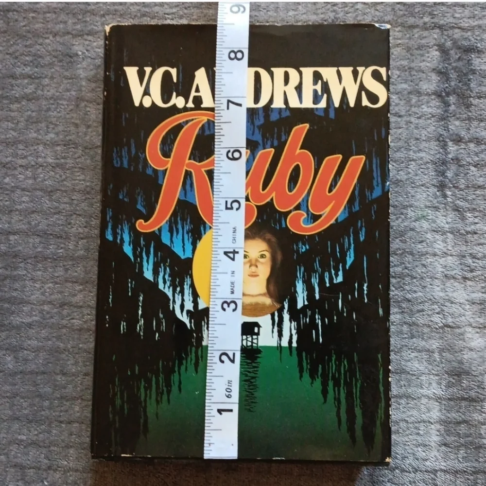 90s Horror V.C. Andrews Vintage Ruby Novel Hardcover 1994 Suspense Mystery